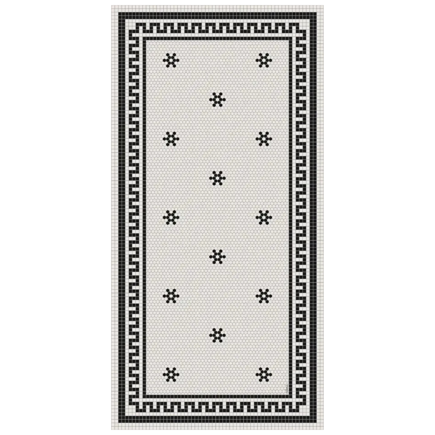Tapis en vinyle Adama Tuxedo en noir