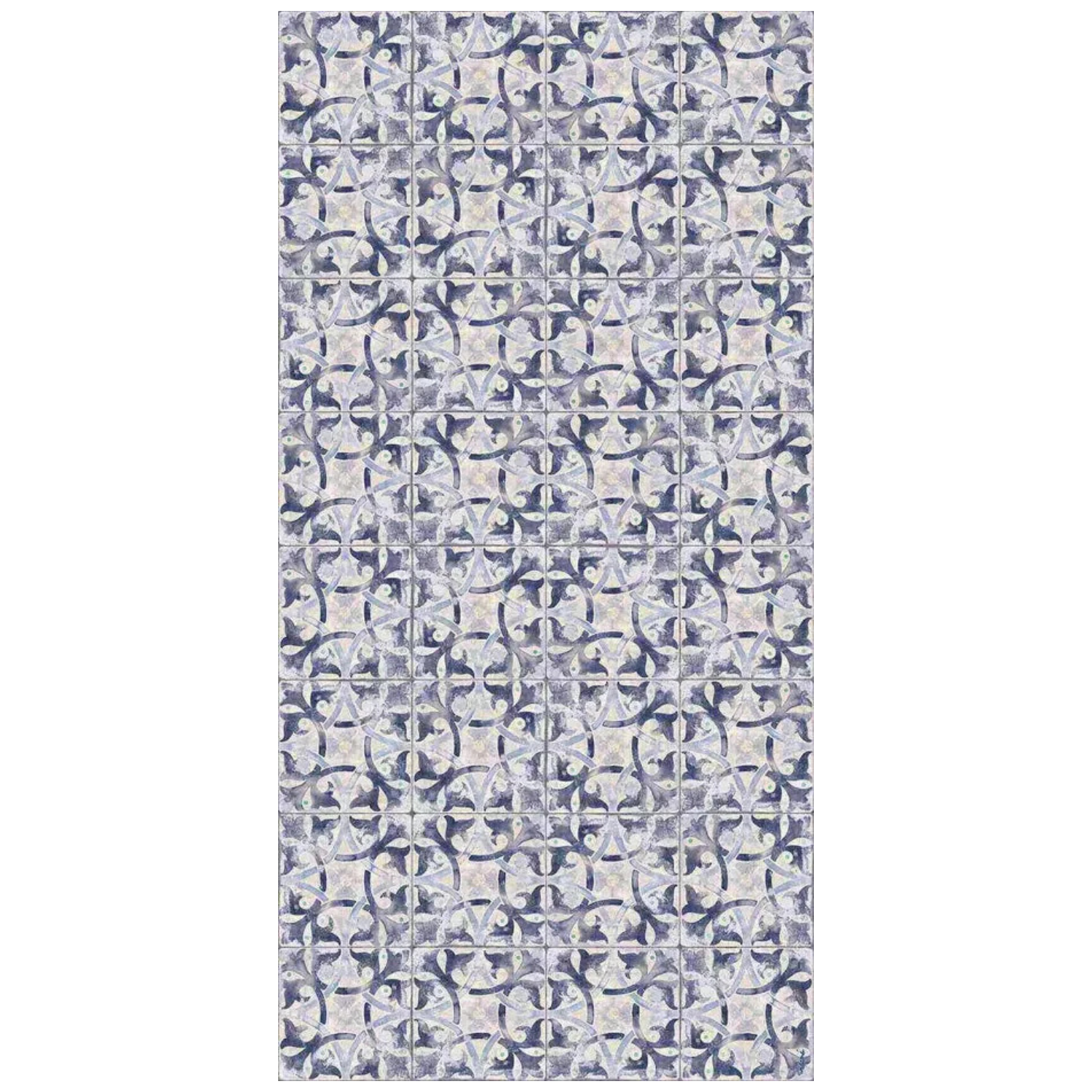 Tapis en vinyle Adama Grunge en bleu