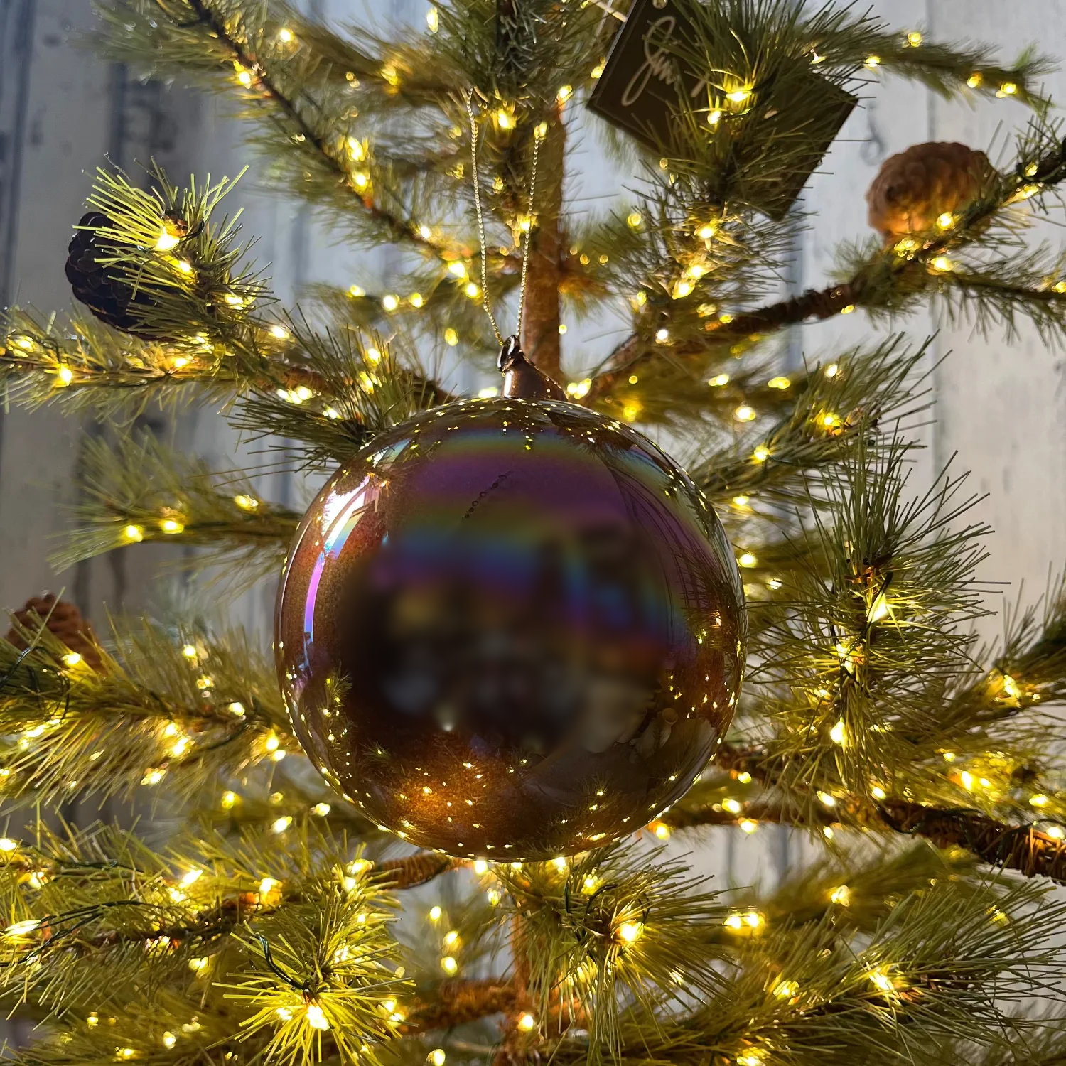 Jim Marvin Pearl Glass Ornaments in Bronze