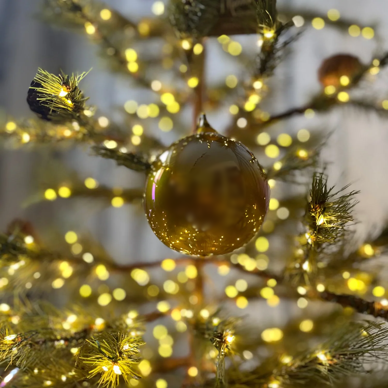 Jim Marvin Pearl Glass Ornaments in Oatmeal