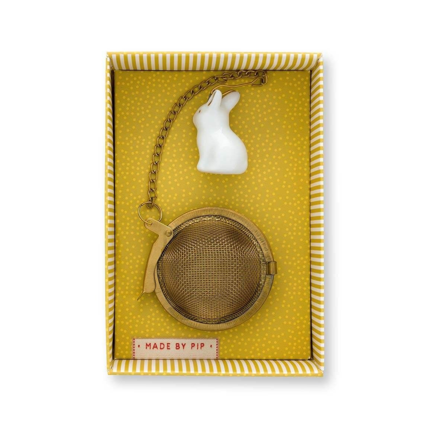White Porcelain Hare Tea Infuser from Pip Studio