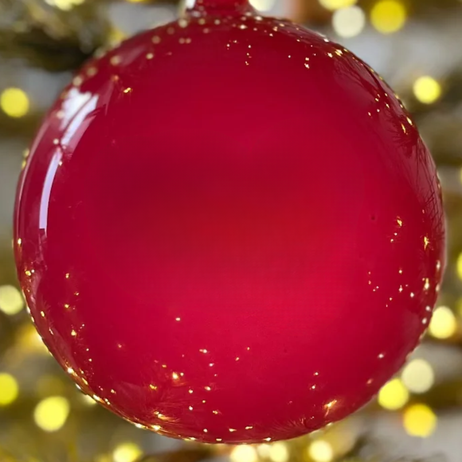 Jim Marvin Bubblegum Glass Ball Ornaments in Light Berry