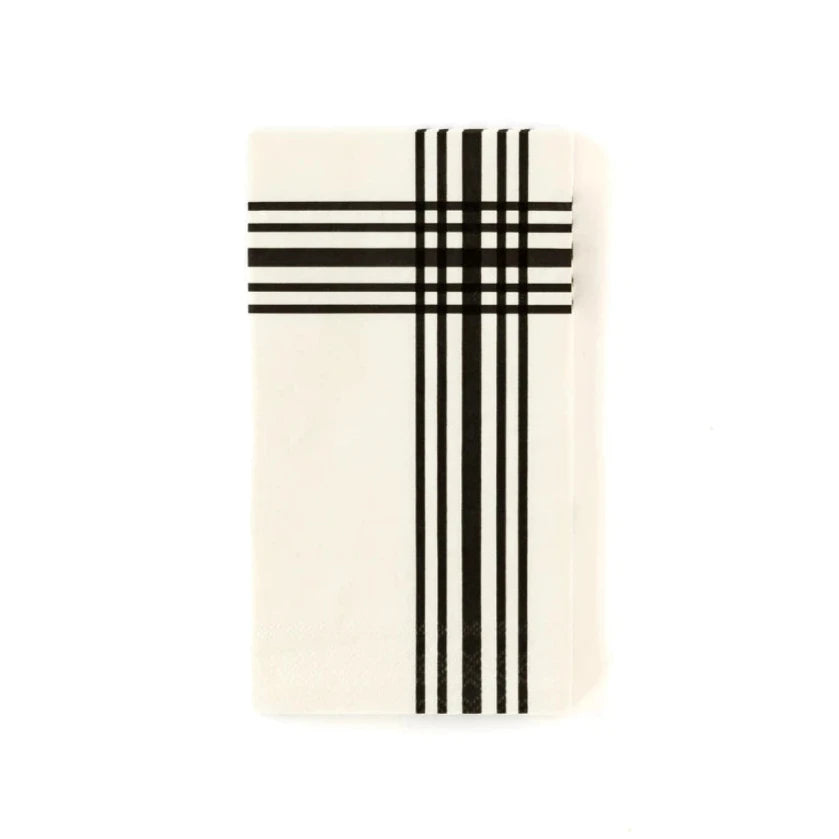 Black and Cream Gingham Dinner Napkins at Home Smith