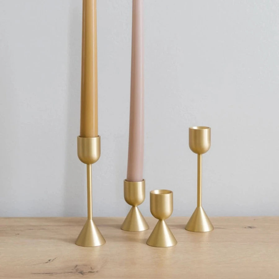 Solid Brass taper candle holders at Home Smith