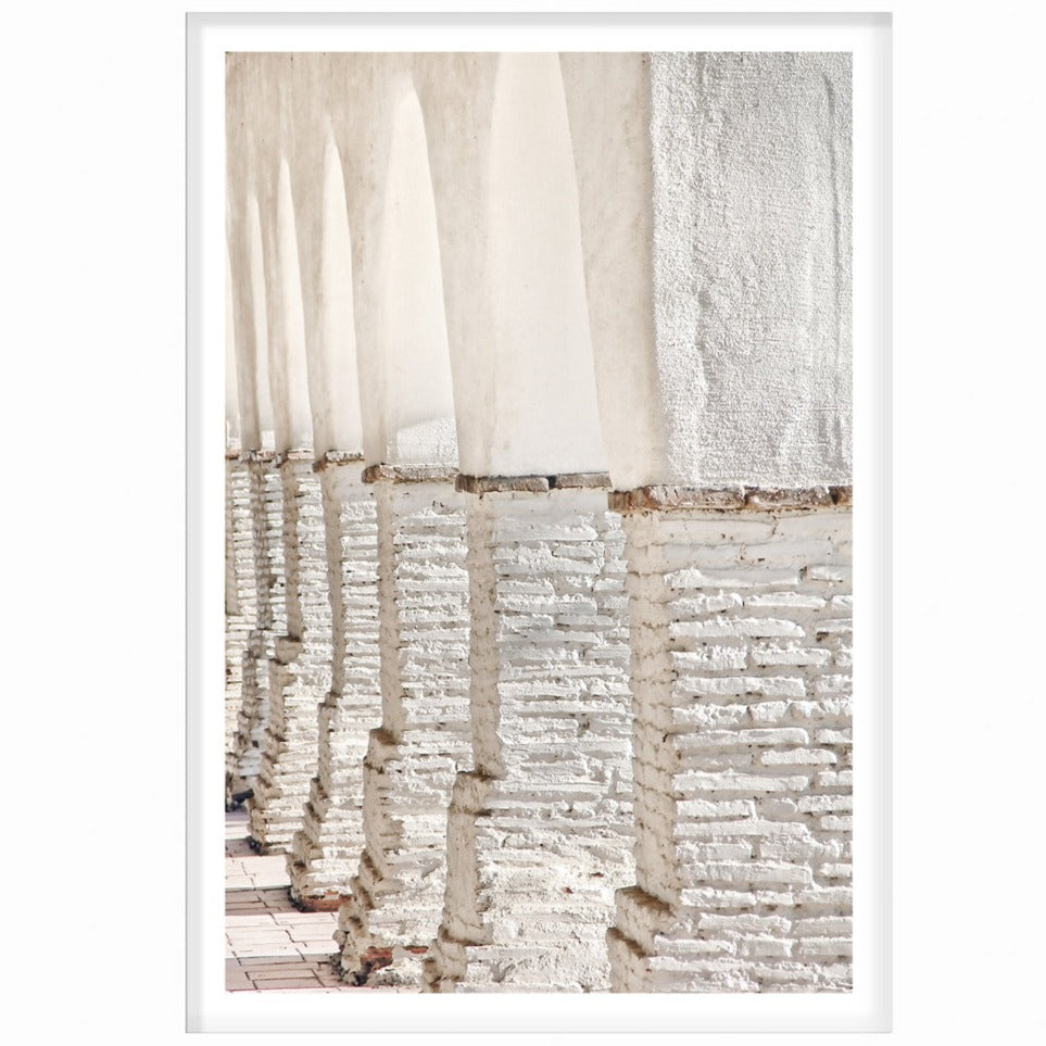 Masonry Series Colonnade Framed Photographic Art Print