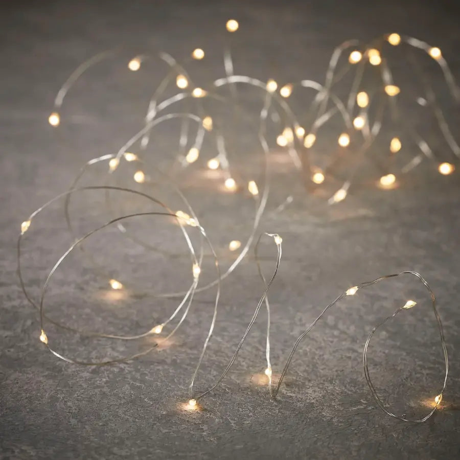 30 LED Indoor Outdoor Battery Timer String Lights