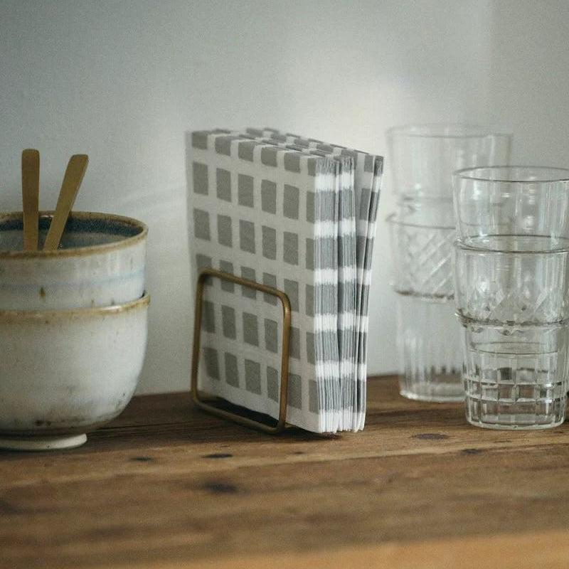 Brass napkin holder from Fog Linen at Home Smith