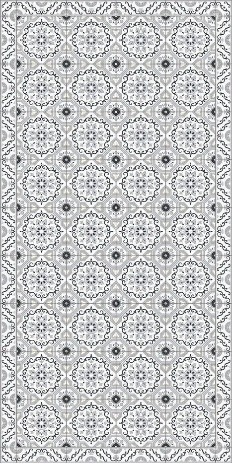 Home Smith Adama Flake Vinyl Rug in Grey Adama Vinyl Mats