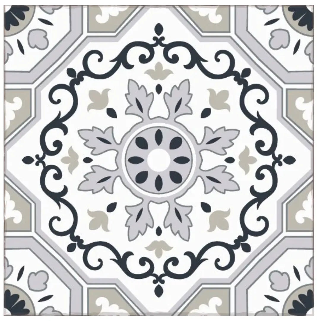 Home Smith Adama Flake Vinyl Rug in Grey Adama Vinyl Mats