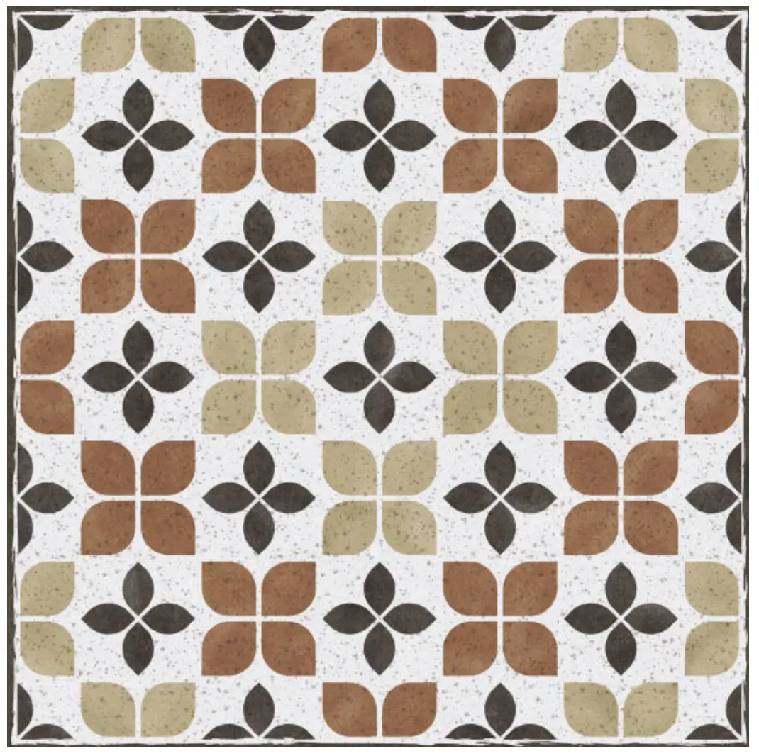Home Smith Adama Fly Vinyl Rug in Brown Adama Vinyl Mats