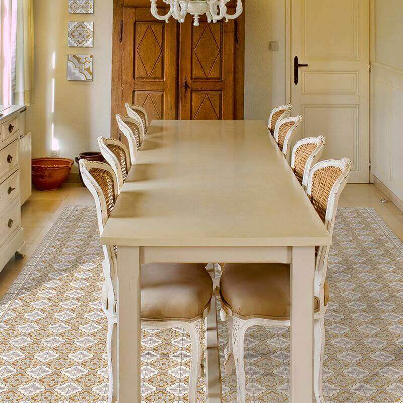 Home Smith Adama Golden Vinyl Rug Adama Vinyl Mats