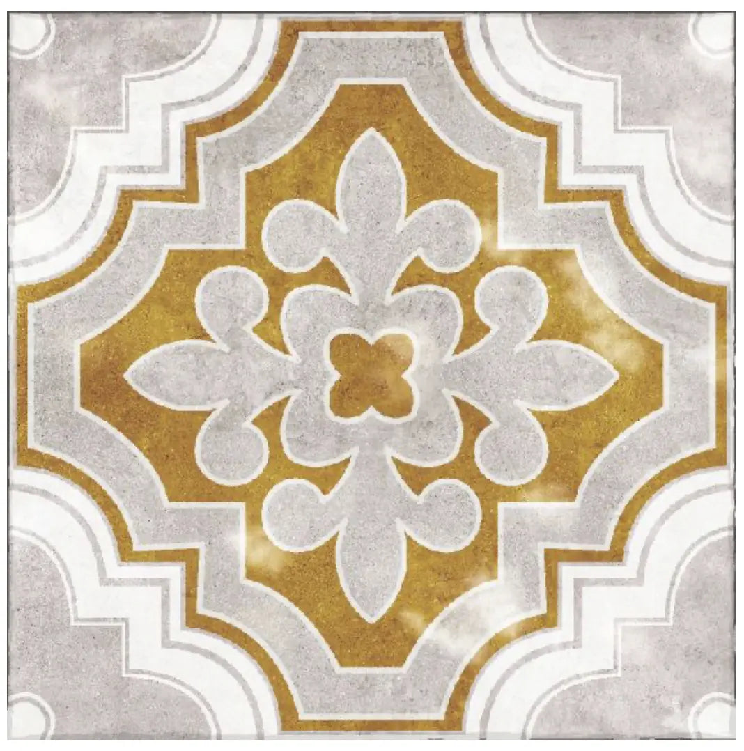 Home Smith Adama Golden Vinyl Rug in Grey Adama Vinyl Mats