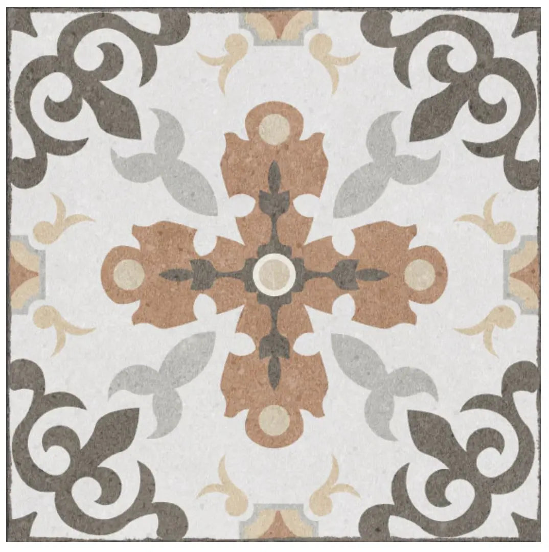 Home Smith Adama Nutmeg Vinyl Rug in Brown Adama Vinyl Mats