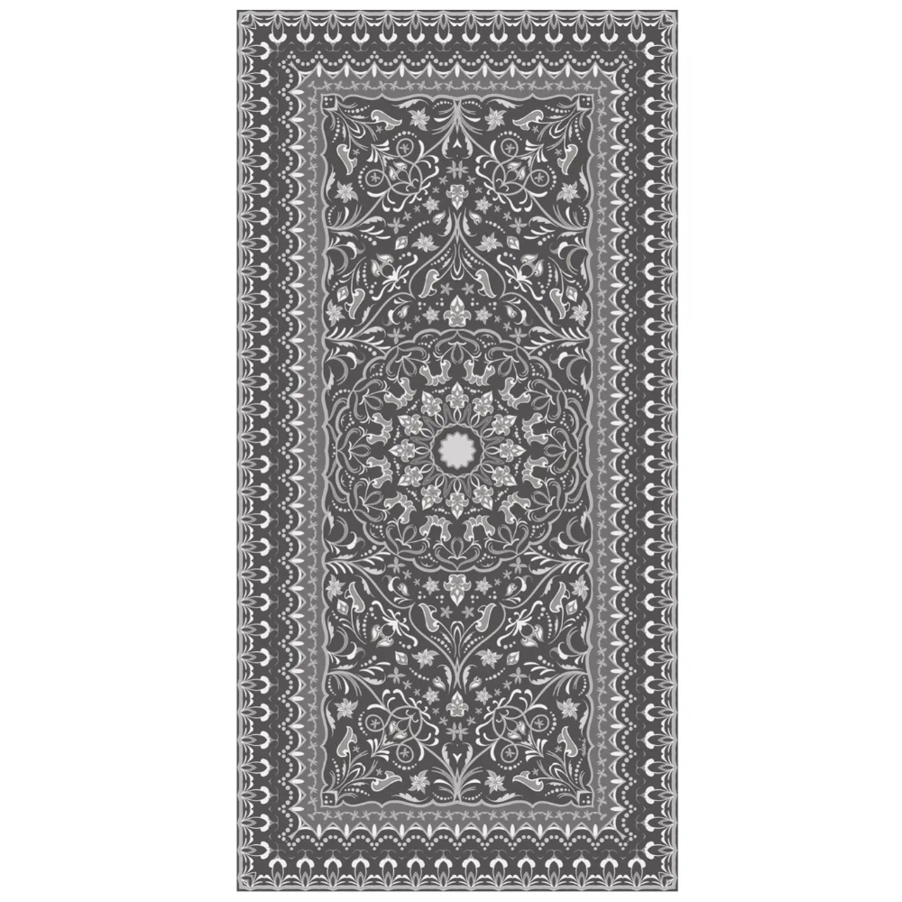 Home Smith Adama Pers Vinyl Rug in Grey Adama Vinyl Mats