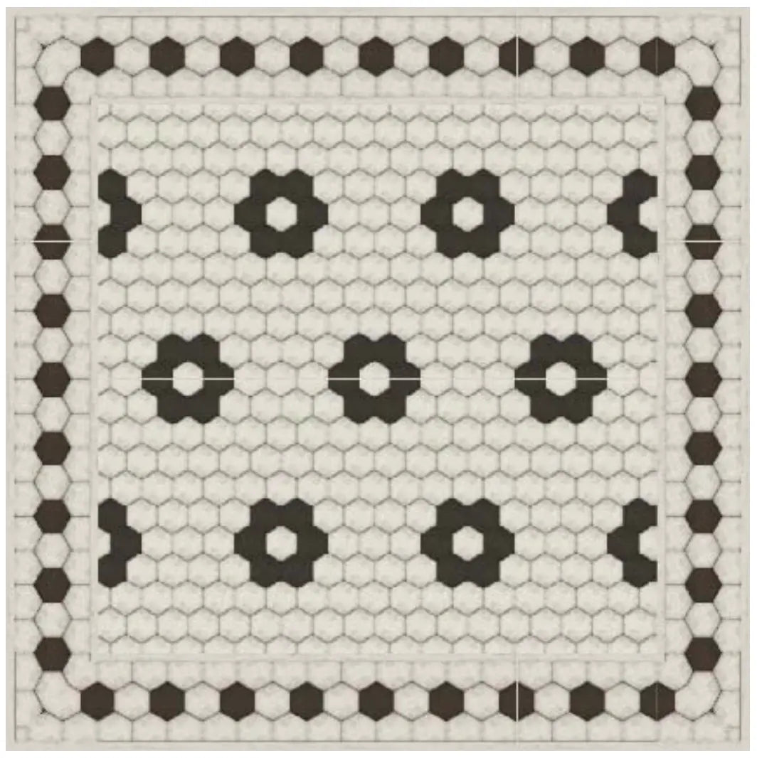 Home Smith Adama Petite Fleur Vinyl Rug Adama Vinyl Mats
