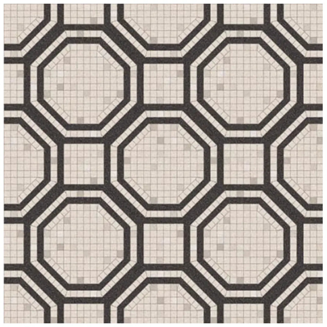 Home Smith Adama Scape Vinyl Rug in Black Adama Vinyl Mats