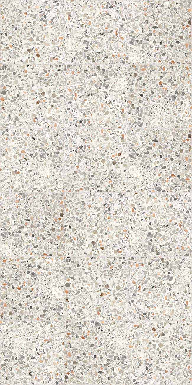 Home Smith Adama Terrazito Vinyl Rug in Beige Adama Vinyl Mats