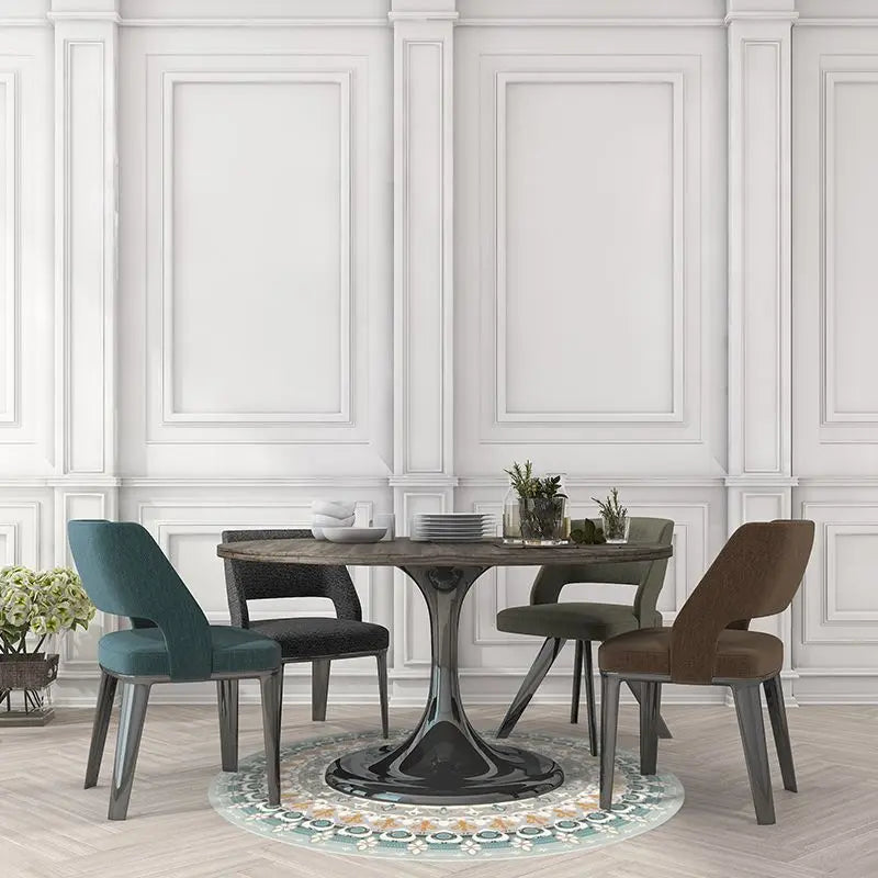 Adama Universe Vinyl Rug in Blue - Home Smith