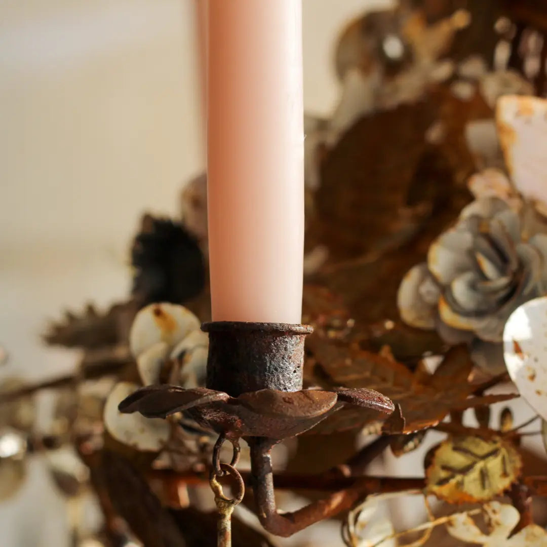 Aged Metal Hanging Candelabra - Home Smith