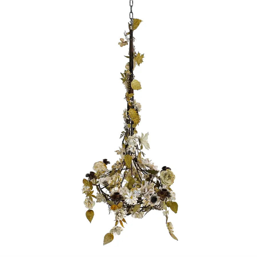Aged Metal Hanging Candelabra - Home Smith