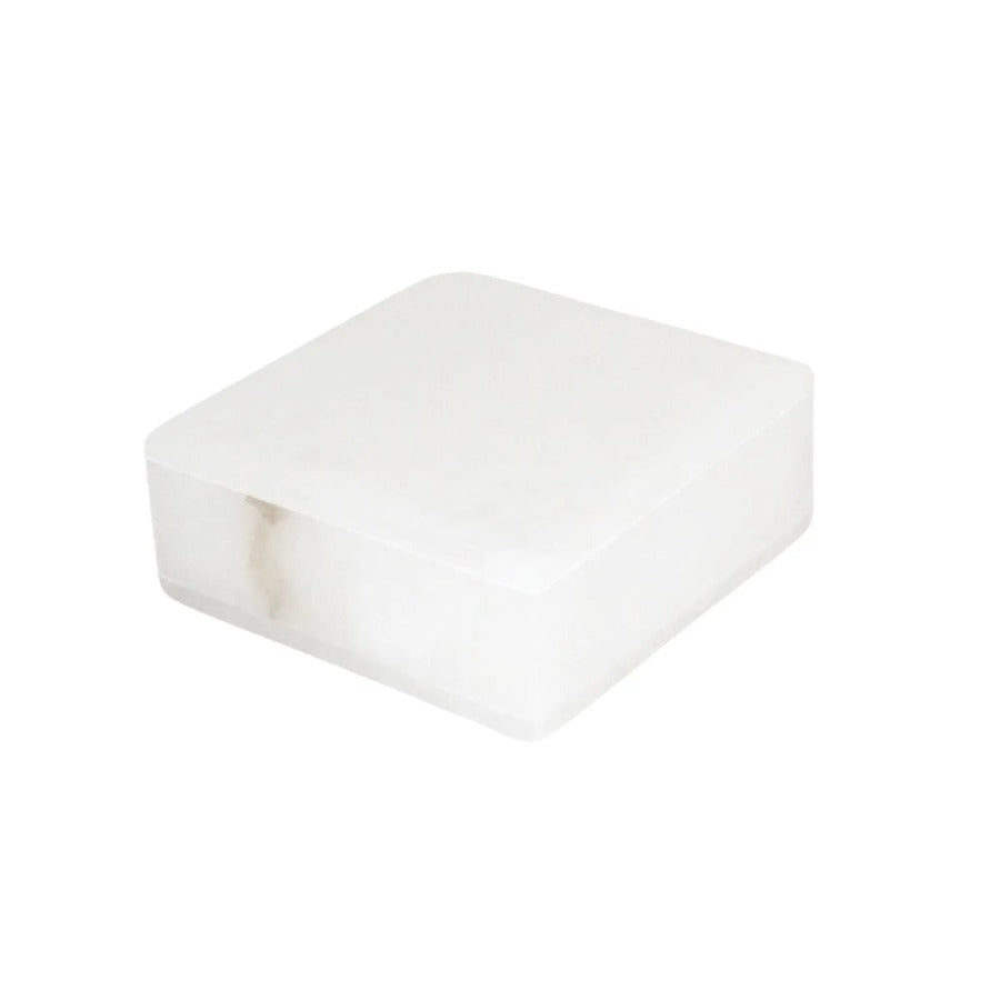Home Smith Alabaster Square Boxes BIDK Home