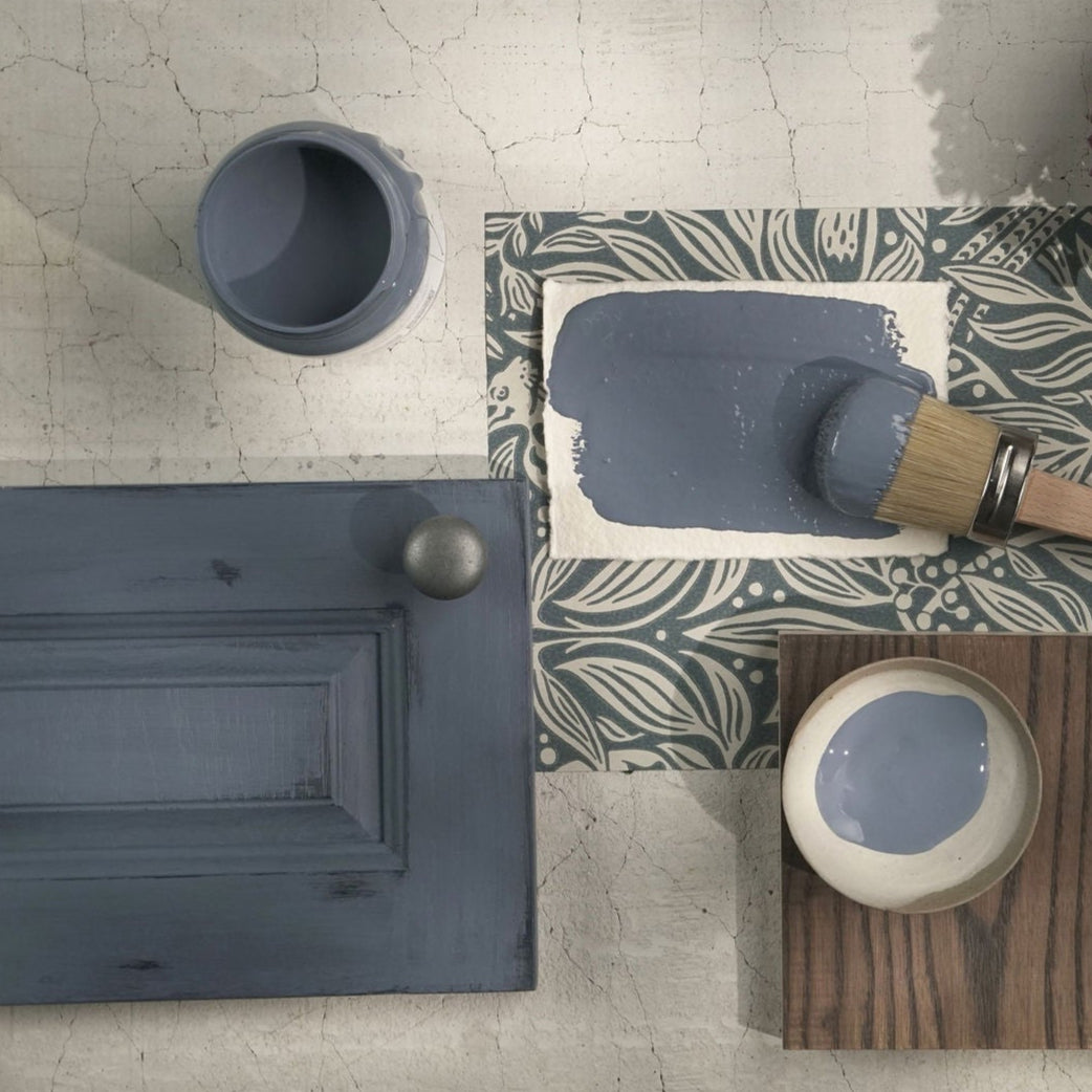 Alchemy limestone and chalk furniture paint by Fusion in Storm at Home Smith
