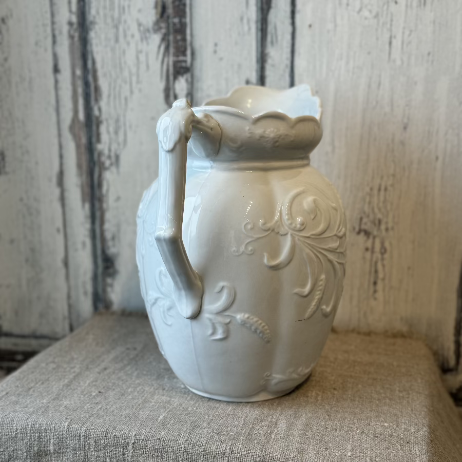 Antique Bishop and Stonier Stoneware Pitcher
