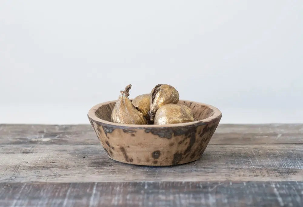 Antiqued Gold Resin Figs - Home Smith