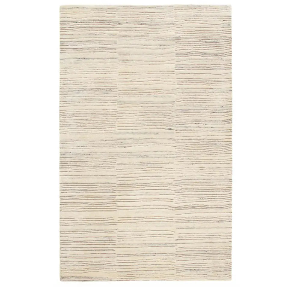 Avery Oatmeal Tufted Wool Rug - Home Smith