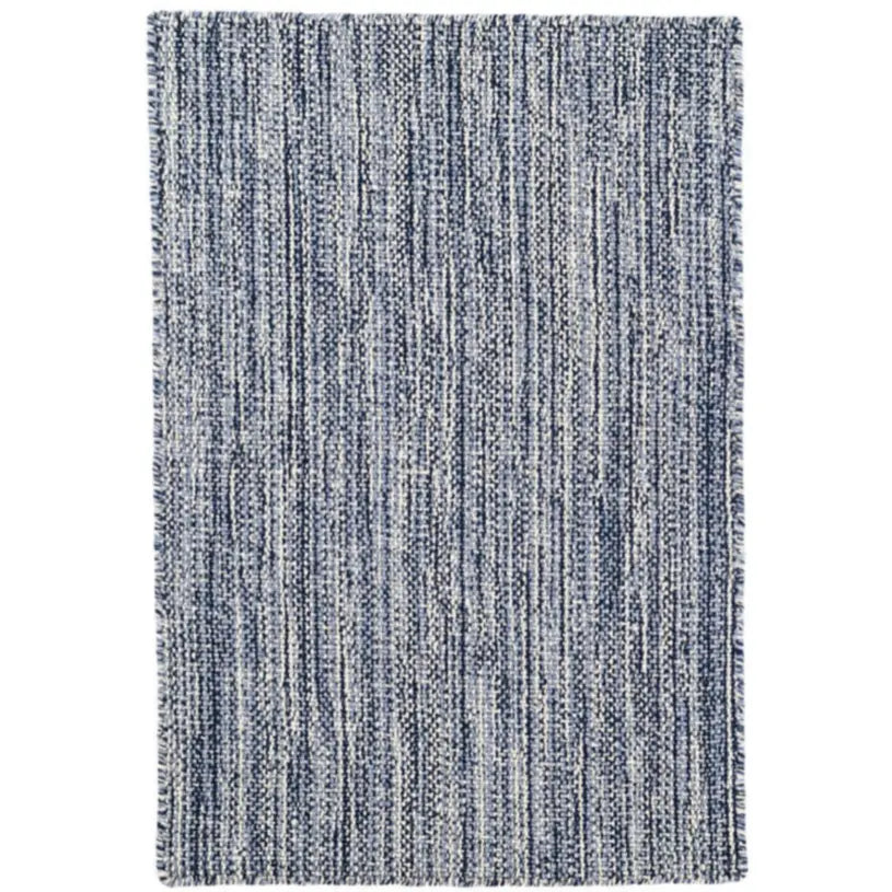 Bella Navy Woven Wool Rug - Home Smith