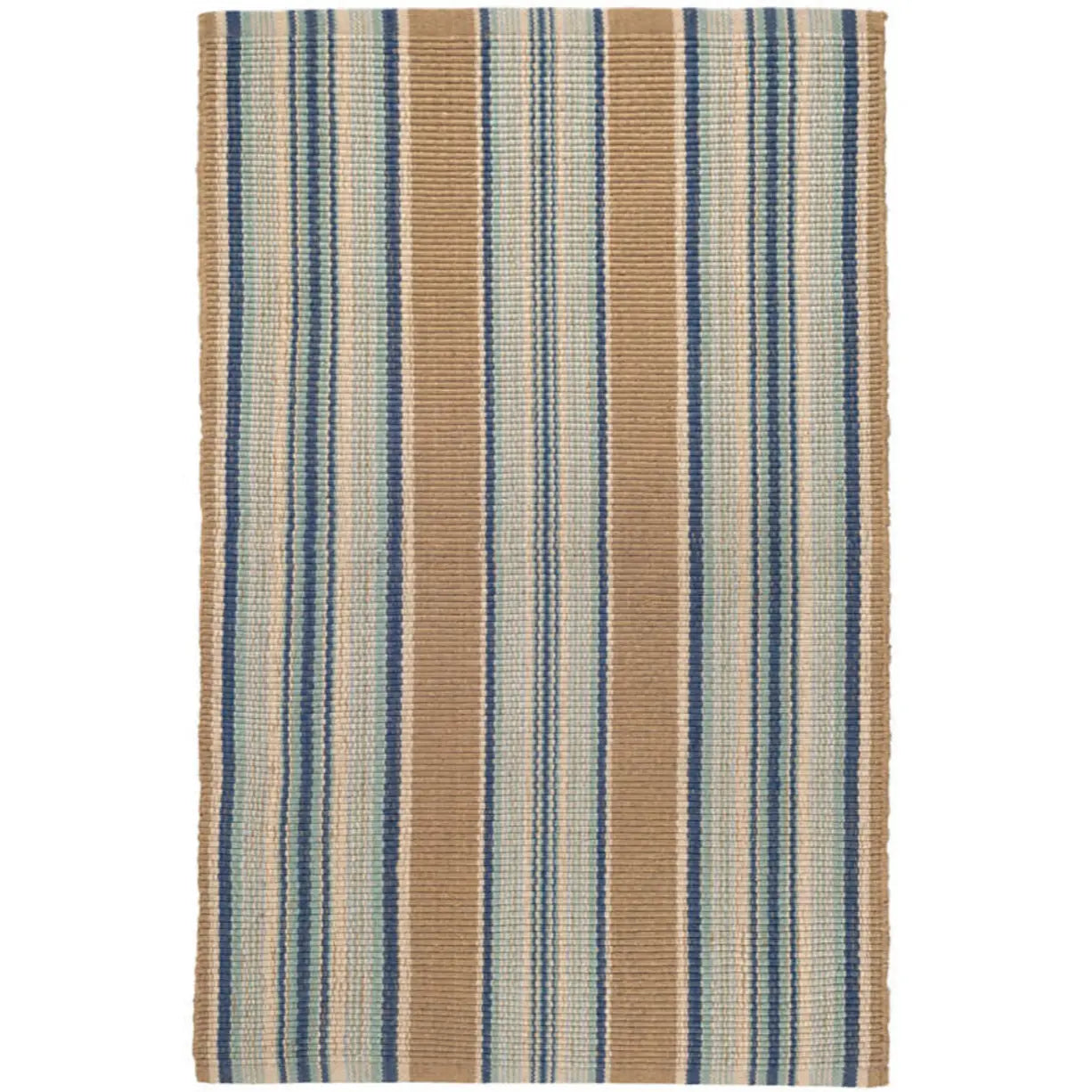 Blue Heron Stripe Cotton Rug - Home Smith