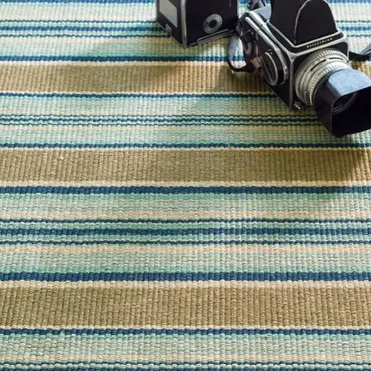 Blue Heron Stripe Indoor/Outdoor Rug - Home Smith