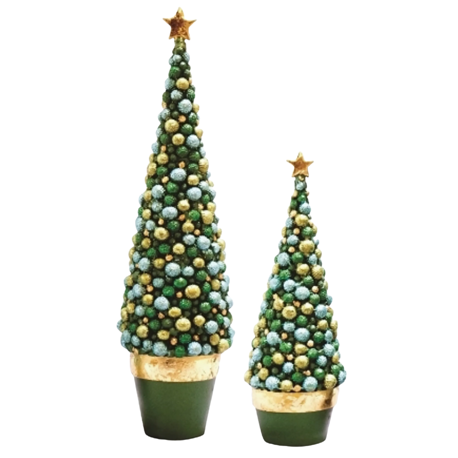 Bolsie Cone Tree with Star in Evergreen at Home Smith