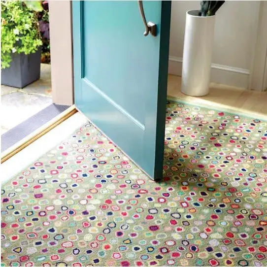 Cat's Paw Sage Micro Hooked Wool Rug - Home Smith