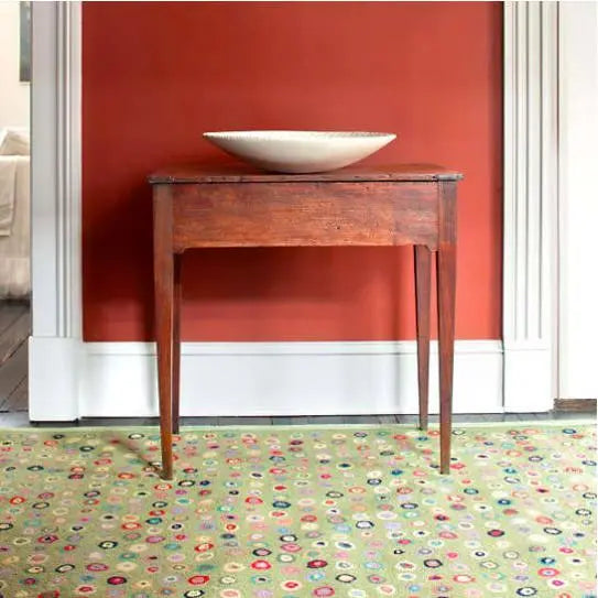 Cat's Paw Sage Micro Hooked Wool Rug - Home Smith