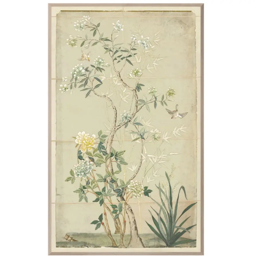 Chinoiserie Scenic 1775 in Yellow Panel I at Home Smith