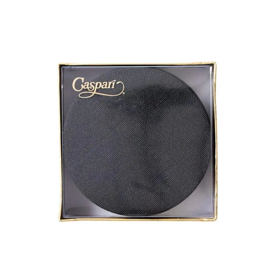Classic Canvas Felt-Backed Coasters in Black - Box of 8 - Home Smith