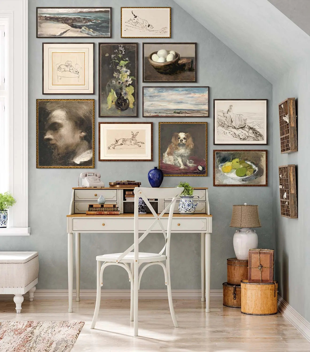 Home Smith Cloud Study With Marshlands C.1821 Celadon Art