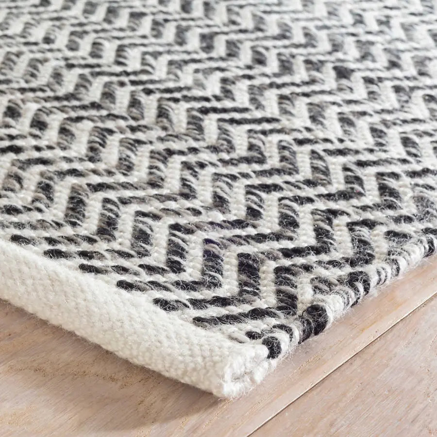 Coastal Black Indoor/Outdoor Rug - Home Smith