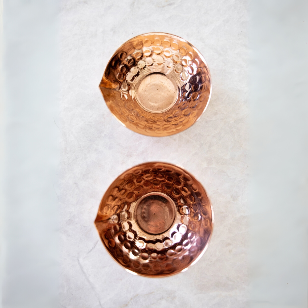 Copper Hammered Pinch Pot at Home Smith
