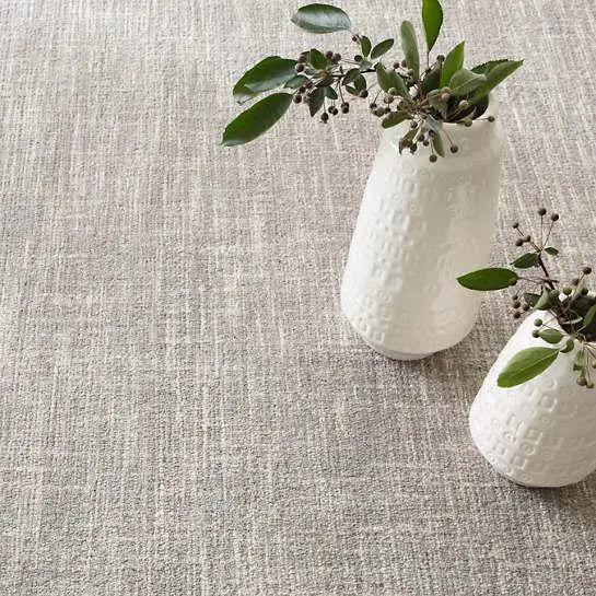 Crosshatch Dove Grey Wool Micro Hooked Rug - Home Smith
