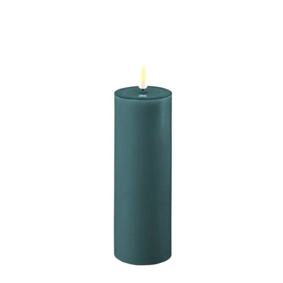 Home Smith Deluxe LED Flameless Candles in Jade Green Koppers Flameless Candles