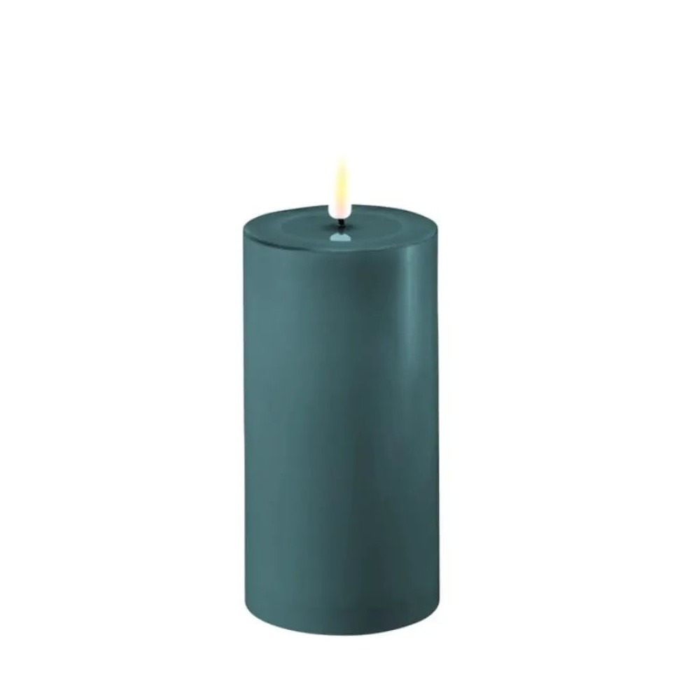Home Smith Deluxe LED Flameless Candles in Jade Green Koppers Flameless Candles