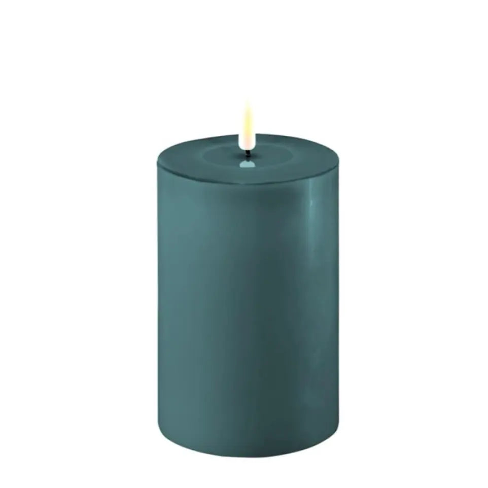 Deluxe LED Flameless Candles in Jade Green