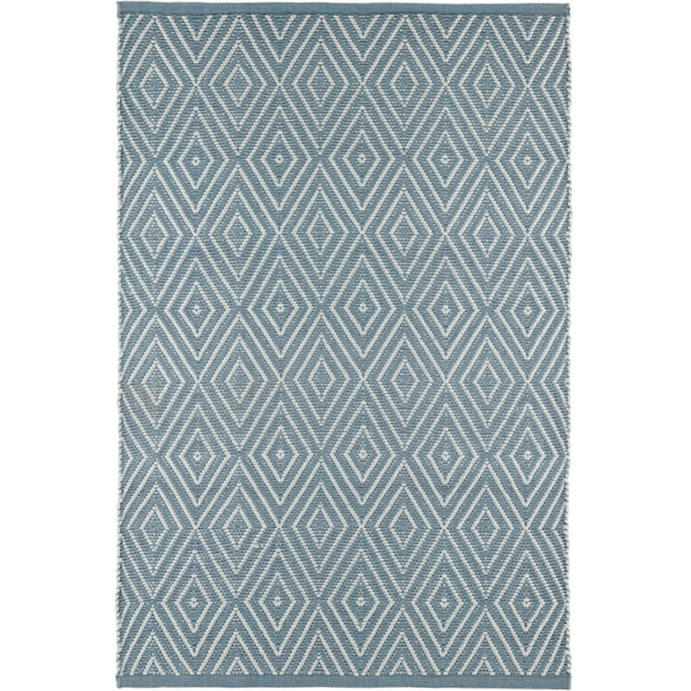 Diamond Slate/Light Blue Indoor/Outdoor Rug - Home Smith