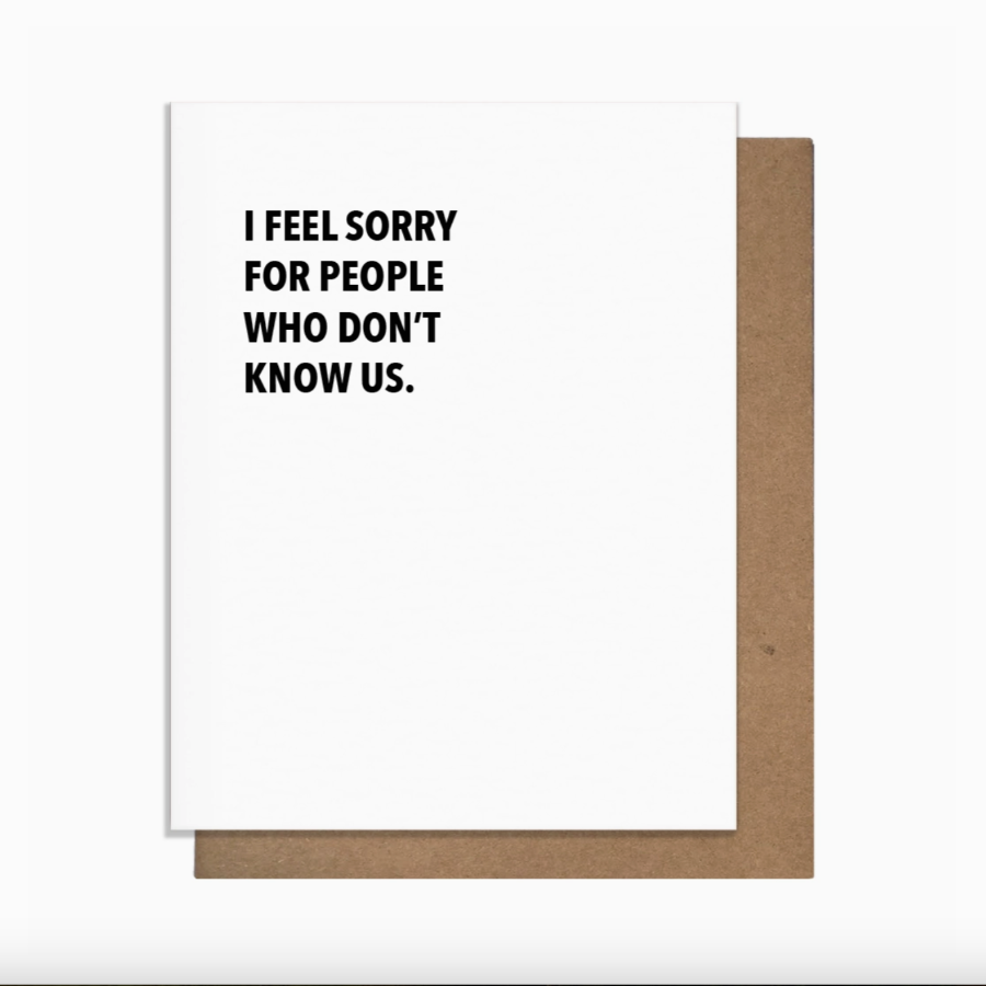 Don't Know Us Notecard