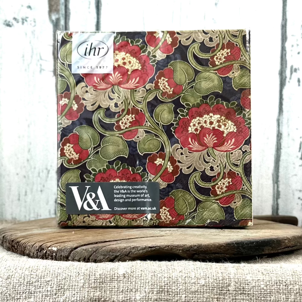 Retro Flowers Napkins at Home Smith
