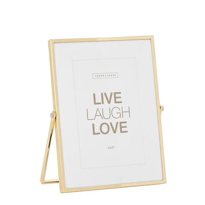 Easel Gold Trim with Matte Photo Frame - Home Smith