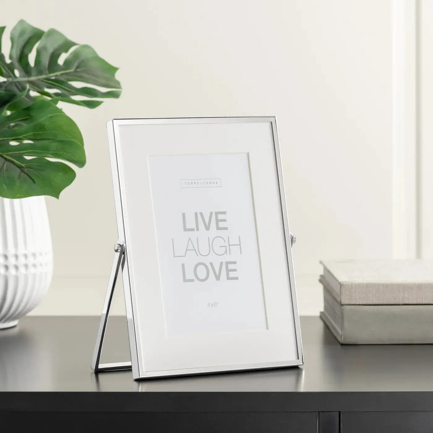 Home Smith Easel Silver Trim Matte Photo Frame Home Smith 