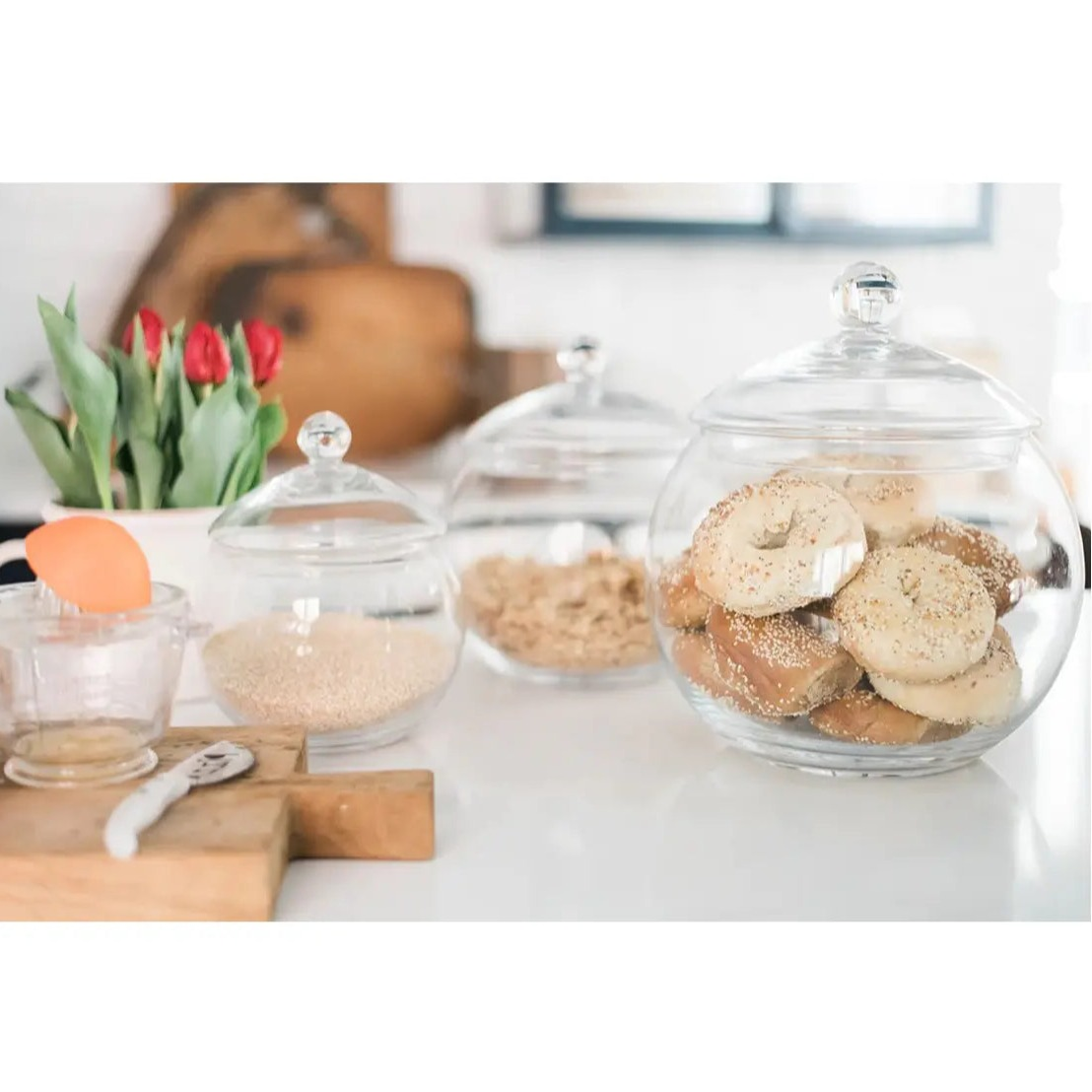 Home Smith European Glass Storage Jars etuHome Baskets and Storage